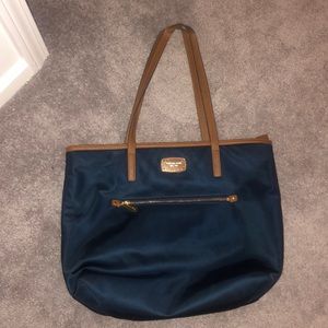 Navy blue Michael Kors tote